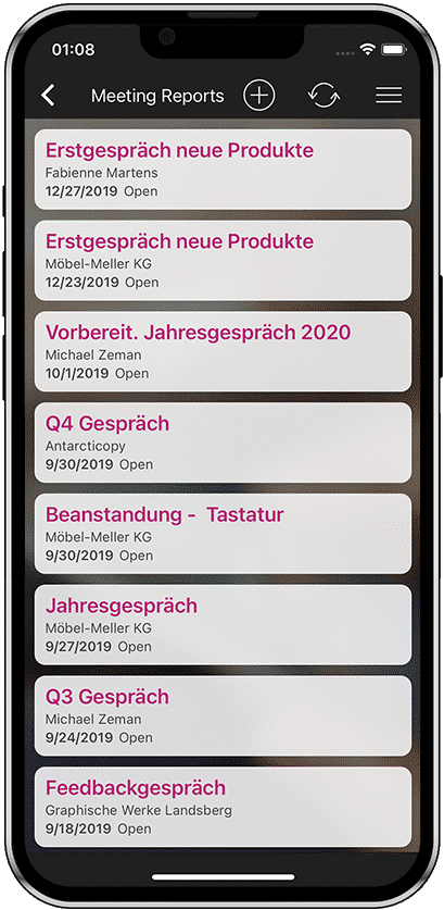 List of Meeting Reports
